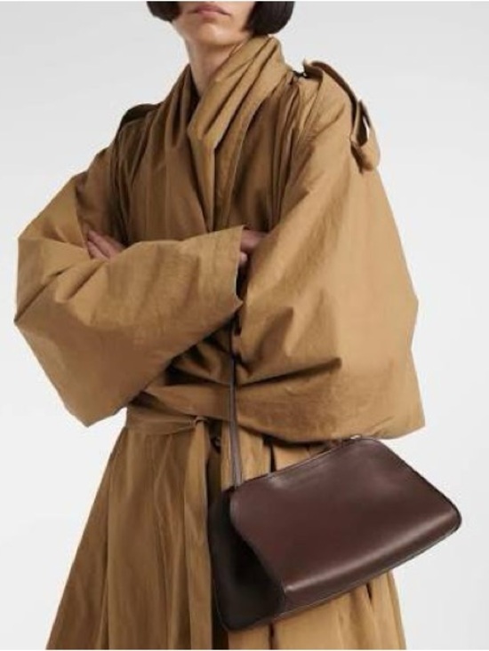 The Row Handbags - The Row Peggy Brown Leather Clutch - Inspired